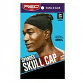 Red by Kiss Man Spandex Skull Cap Black HSX03 Red by Kiss Man Spandex Skull Cap Black HSX03